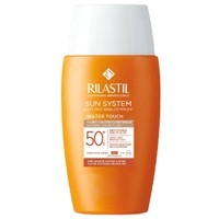 Rilastil Sun System Water Touch Colored Moisturizing Face Fluid Spf50+, 50ml - Λεπτόρρευστο Αντηλιακό, Ενυδατικό Γαλάκτωμα Προσώπου με Πολύ Υψηλή Προστασία & Ματ Αποτέλεσμα