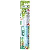 Gum Sunstar Kids 2 Years+ Soft Toothbrush 1 Τεμάχιο Κωδ 901 - Γαλάζιο - Παιδική Οδοντόβουρτσα με Βεντούζα Στερέωσης από 2 Ετών