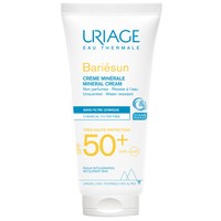 Uriage Bariesun Spf50+ Mineral Cream 100ml - Αντηλιακή Κρέμα Προσώπου, Σώματος Πολύ Υψηλής Προστασίας, Κατάλληλη για Ευαίσθητο Δέρμα