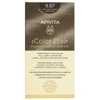 Apivita My Color Elixir Permanent Hair Color 1 Τεμάχιο - 9.87 Ξανθό Πολύ Ανοιχτό Περλέ Μπεζ - Μόνιμη Βαφή Μαλλιών Χωρίς Αμμωνία που Σταθεροποιεί & Σφραγίζει το Χρώμα