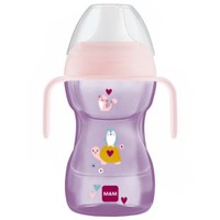 Mam Fun To Drink Cup 8m+ Κωδ 461, 270ml - Ροζ - Εκπαιδευτικό Ποτηράκι Πολυπροπυλενίου με Στόμιο & Βαλβίδα Σιλικόνης