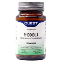 Quest Rhodiola 250mg Extract 30tabs - Συμπλήρωμα Διατροφής με Εκχύλισμα από τη Ρίζα του Φυτού Ροντιόλα για Ρύθμιση του Στρες