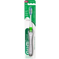 Gum Travel Soft Antibacterial Toothbrush Κωδ 158, 1 Τεμάχιο - Πράσινο - Αναδιπλούμενη Μαλακή Οδοντόβουρτσα Κατάλληλη για Χρήση σε Ταξίδια με Αντιβακτηριακές Ιδιότητες