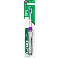 Gum Travel Soft Antibacterial Toothbrush Κωδ 158, 1 Τεμάχιο - Μωβ - Αναδιπλούμενη Μαλακή Οδοντόβουρτσα Κατάλληλη για Χρήση σε Ταξίδια με Αντιβακτηριακές Ιδιότητες