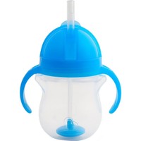 Munchkin Click Lock Tip & Sip Straw Cup 6m+, 207ml - Μπλε - Ποτήρι με Ευέλικτο Καλαμάκι 