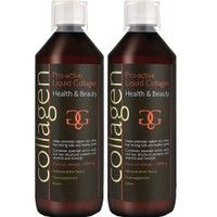 Σετ Collagen ProActive Πόσιμο Κολλαγόνο 1200ml (2x600ml) - 2 Λεμόνι - Συμπλήρωμα Διατροφής με Κολλαγόνο για το Δέρμα, Μαλλιά & Νύχια