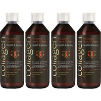 Σετ Collagen ProActive Πόσιμο Κολλαγόνο 2400ml (4x600ml) - 4 Λεμόνι - Συμπλήρωμα Διατροφής με Κολλαγόνο για το Δέρμα, Μαλλιά & Νύχια