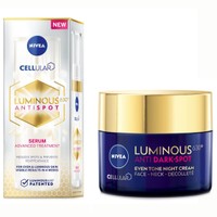 Σετ Nivea Cellular Luminous630 Antispot Serum Advanced Treatment 30ml & Antispot Night Repair Cream 50ml - Συμπυκνωμένος Ορός Κατά των Κηλίδων & Κρέμα Προσώπου Νύχτας, Κατά των Κηλίδων