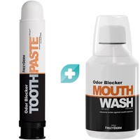 Σετ Frezyderm Odor Blocker Toothpaste 75ml & Odor Blocker Mouthwash 250ml - Οδοντόκρεμα & Στοματικό Διάλυμα για την Αντιμετώπιση της Στοματικής Κακοσμίας & της Δυσάρεστης Αναπνοής