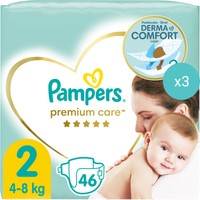 Σετ Pampers Premium Care Νο2 (4-8kg) 138 Πάνες (3x46 Πάνες) - 