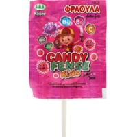 Kaiser Candyfense Kids Lollipop with Vitamins 1 Τεμάχιο - Φράουλα - Γλειφιτζούρι Εμπλουτισμένο με Βιταμίνες & Πλούσια Γεύση