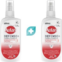 Σετ Autan Defense Extreme Protection Spray 200ml (2x100ml) - Εντομοαπωθητικό Spray Μακράς Διάρκειας Έως 10 Ώρες από τα Τσιμπήματα των Κοινών Σπιτικών Κουνουπιών & των Κουνουπιών Anopheles