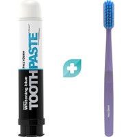 Σετ Frezyderm Instant Whitening Blue Toothpaste 75ml & Extra Soft Toothbrush 1 Τεμάχιο - Μωβ - Οδοντόπαστα για Άμεση Λεύκανση & Αστραφτερό Χαμόγελο & Πολύ Μαλακή Οδοντόβουρτσα για Ενήλικες