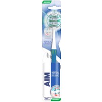 Aim Vertical Expert Toothbrush Soft 1 Τεμάχιο - Μπλε - Μαλακή Οδοντόβουρτσα με Θυσάνους σε Σχήμα Βεντάλιας