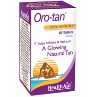 Health Aid Oro-tan 60tabs - Συμπλήρωμα Διατροφής που Ενισχύει το Μαύρισμα & Χαρίζει στην Επιδερμίδα μια Φυσική Λάμψη