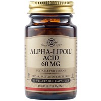 Solgar Alpha Lipoic Acid 60mg 30veg.caps - Συμπλήρωμα Διατροφής με Ισχυρή Αντιοξειδωτική Δράση