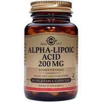 Solgar Alpha Lipoic Acid 200mg 50veg.caps - Συμπλήρωμα Διατροφής με Ισχυρή Αντιοξειδωτική Δράση