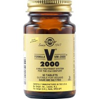 Solgar Formula VM-2000, 30tabs - Συμπλήρωμα Διατροφής Πολυβιταμινών, Μετάλλων & Ιχνοστοιχείων για Ενέργεια, Τόνωση, Πνευματική Διαύγεια & Δυνατό Ανοσοποιητικό
