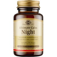 Solgar Ultimate Calm Night 30veg.caps - Συμπλήρωμα Διατροφής με Βαλεριάνα, Πασιφλόρα & Λυκίσκο για Χαλάρωση & Καλύτερο Ύπνο