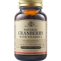 Solgar Cranberry Extract With Vitamin C 60veg.caps - Συμπλήρωμα Διατροφής Εκχυλίσματος Κράνμπερι & Βιταμίνης C για Πρόληψη & Αντιμετώπιση  Λοιμώξεων του Ουροποιητικού Συστήματος