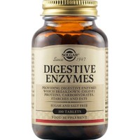 Solgar Digestive Enzymes 100tabs - Συμπλήρωμα Διατροφής Ενζύμων Κατά της Δυσπεψίας & των Πεπτικών Διαταραχών