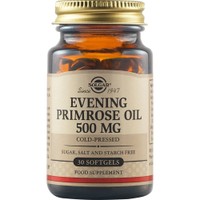 Solgar Evening Primrose Oil 500mg, 30 Softgels - Συμπλήρωμα Διατροφής Έλαιου Νυχτολούλουδου για την Αντιμετώπιση των Προεμμηνορυσιακών Συμπτωμάτων