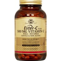 Solgar Ester-C 500mg Vitamin C 250veg.caps - Συμπλήρωμα Διατροφής με Βιταμίνη C & Βιοφλαβονοειδή Υψηλής Απορροφησιμότητας Ήπια στο Στομάχι για Ενίσχυση του Ανοσοποιητικού