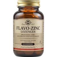 Solgar Flavo Zinc 50 Lozenges - Συμπλήρωμα Διατροφής Ψευδάργυρου σε Κιτρική & Γλυκονική Μορφή για Μέγιστη Απορρόφηση για Ενίσχυση του Ανοσοποιητικού, Υγιή Μαλλιά Νύχια & Δόντια με Γεύση Λεμόνι