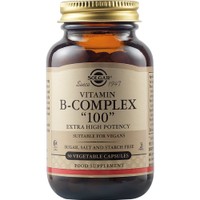 Solgar Formula B-Complex 100mg, 50veg.caps - Συμπλήρωμα Διατροφής για την Καλή Λειτουργία του Νευρικού Συστήματος