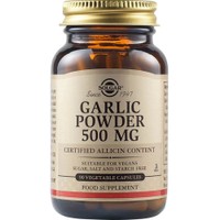 Solgar Garlic Powder 500mg, 90veg.caps - Συμπλήρωμα Διατροφής Σκόνης Σκόρδου για την Θωράκιση του Καρδιαγγειακού Συστήματος, Έλεγχο της Πίεσης με Αντιμικροβιακές Ιδιότητες