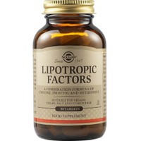 Solgar Lipotropic Factors 50tabs - Συμπλήρωμα Διατροφής για το Μεταβολισμό του Λίπους & τον Έλεγχο του Βάρους