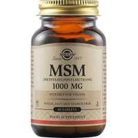 Solgar MSM 1000mg, 60tabs - Συμπλήρωμα Διατροφής Κατά των Φλεγμονών των Αρθρώσεων & Ενίσχυσης του Συνδετικού Ιστού του Αρθρικού Χόνδρου