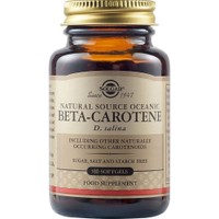 Solgar Natural Source Oceanic Beta Carotene 180 Softgels - Συμπλήρωμα Διατροφής με Βήτα Καροτίνη με Ισχυρές Αντιοξειδωτικές Ιδιότητες & Αντιμετώπιση Εκφυλιστικών Παθήσεων της Όρασης