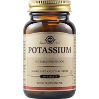 Solgar Potassium 100tabs - Συμπλήρωμα Διατροφής Καλίου για τη Διατήρηση των Φυσιολογικών Επιπέδων της Πίεσης του Αίματος & Καλή Λειτουργία του Νευρικού Συστήματος