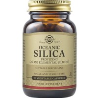 Solgar Oceanic Silica 25 mg, 50veg.caps - Συμπλήρωμα Διατροφής με Οργανική Πηγή Πυριτίου για την Υγεία Οστών, Νυχιών Μαλλιών & Δέρματος