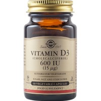 Solgar Vitamin D3 600IU 60veg.caps - Συμπλήρωμα Διατροφής Βιταμίνης D3 για την Καλή Λειτουργία των Οστών & Ανοσοποιητικού
