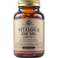 Solgar Vitamin E 268mg, 100 Softgels - Συμπλήρωμα Διατροφής με Βιταμίνη Ε για την Καλή Υγεία του Δέρματος & της Καρδιάς με Αντιοξειδωτικές Ιδιότητες