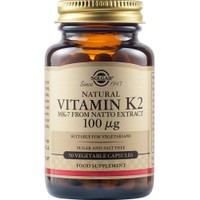 Solgar Vitamin Κ2 100μg, 50veg.caps - Συμπλήρωμα Διατροφής Βιταμίνης Κ για την Καλή Λειτουργία του Αιμοποιητικού & των Οστών