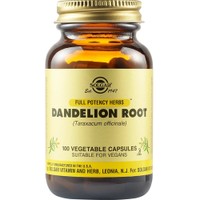 Solgar Dandelion Root 100veg.caps - Συμπλήρωμα Διατροφής Ταραξάκου για Αντιμετώπιση Πεπτικών Διαταραχών, Αποτοξίνωση Ήπατος & Ουροποιητικού