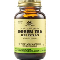 Solgar Green Tea Leaf Extract 60veg.caps - Συμπλήρωμα Διατροφής Εκχυλίσματος Φύλλων Πράσινου Τσαγιού για την Επιτάχυνση της Καύσης του Αποθηκευμένου Λίπους με Αντιοξειδωτική Δράση