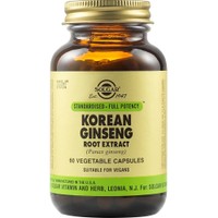 Solgar Korean Ginseng Root Extract 60veg.caps - Συμπλήρωμα Διατροφής Εκχυλίσματος Ρίζας Κορεάτικου Τζίνσενγκ για Ενέργεια, Τόνωση & Πνευματική Διαύγεια
