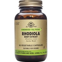 Solgar Rhodiola Root Extract 60veg.caps - Συμπλήρωμα Διατροφής με Εκχύλισμα Ρίζας Ροδιόλας για την Αντιμετώπιση του Στρες της Κόπωσης & του Αισθήματος Αδυναμίας με Ήπιες Αντικαταθλιπτικές Ιδιότητες