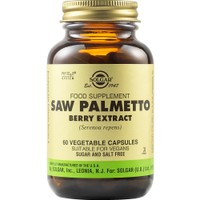 Solgar Saw Palmetto Berry Extract 60veg.caps - Συμπλήρωμα Διατροφής Εκχυλίσματος Καρπών του Βοτάνου Saw Palmetto για την Αντιμετώπιση των Συμπτωμάτων Καλοήθους Υπερπλασίας του Προστάτη στους Άνδρες