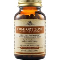 Solgar Comfort Zone Digestive Complex 90veg.caps - Συμπλήρωμα Διατροφής Ενζύμων & Βοτάνων για την Ενίσχυση της Πέψης Κατά του Μετεωρισμού & Φουσκώματος