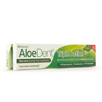Optima Aloe Dent Triple Action Toothpaste, 100ml - Οδοντόκρεμα Τριπλής Δράσης με Αλόη Βέρα που Καθαρίζει Αποτελεσματικά & Προστατεύει τη Στοματική Κοιλότητα