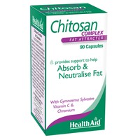 Health Aid Chitosan Complex 90caps - Συμπλήρωμα Διατροφής Φυσικής Σύνθεσης για Δέσμευση των Λιπών