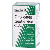 Health Aid Conjugated Linoleic Acid (CLA) 30caps - Συμπλήρωμα Διατροφής για Καύση Λιπών και Καλοσχηματισμένο Σώμα
