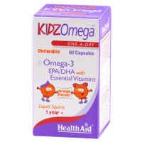 Health Aid KIDZ Omega Orange 60 Chew.caps - Συμπλήρωμα Διατροφής Ωμέγα 3 & Βιταμίνες για Παιδιά με Γεύση Πορτοκάλι