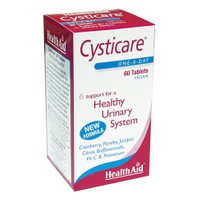 Health Aid Cysticare 60tabs - Συμπλήρωμα Διατροφής με Κράνμπερυ, Μαϊντανό & Βιοφλαβονοειδή, Ιδανικό για το Γυναικείο Ουροποιητικό
