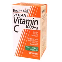 Health Aid Vitamin C 1000mg 30tabs - Συμπλήρωμα Διατροφής Βιταμίνες C με Γεύση Πορτοκάλι
